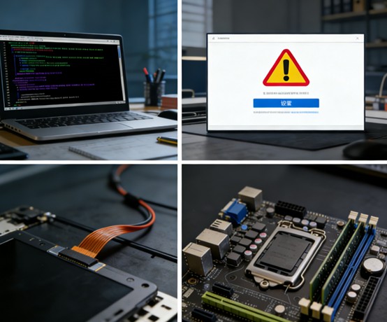 筆電黑屏主機在運作