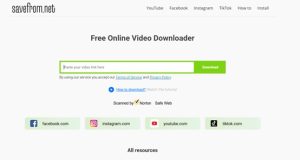 YouTube影片下載2. SaveFrom.net